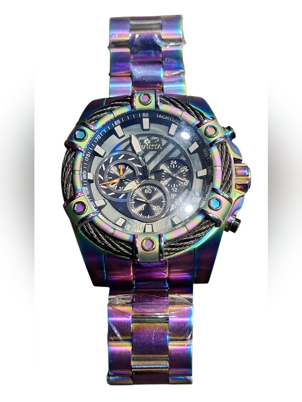 Invicta Bolt 25521 51MM IM-Q-115 Stainless Steel 100M Quartz Chronograph Watch